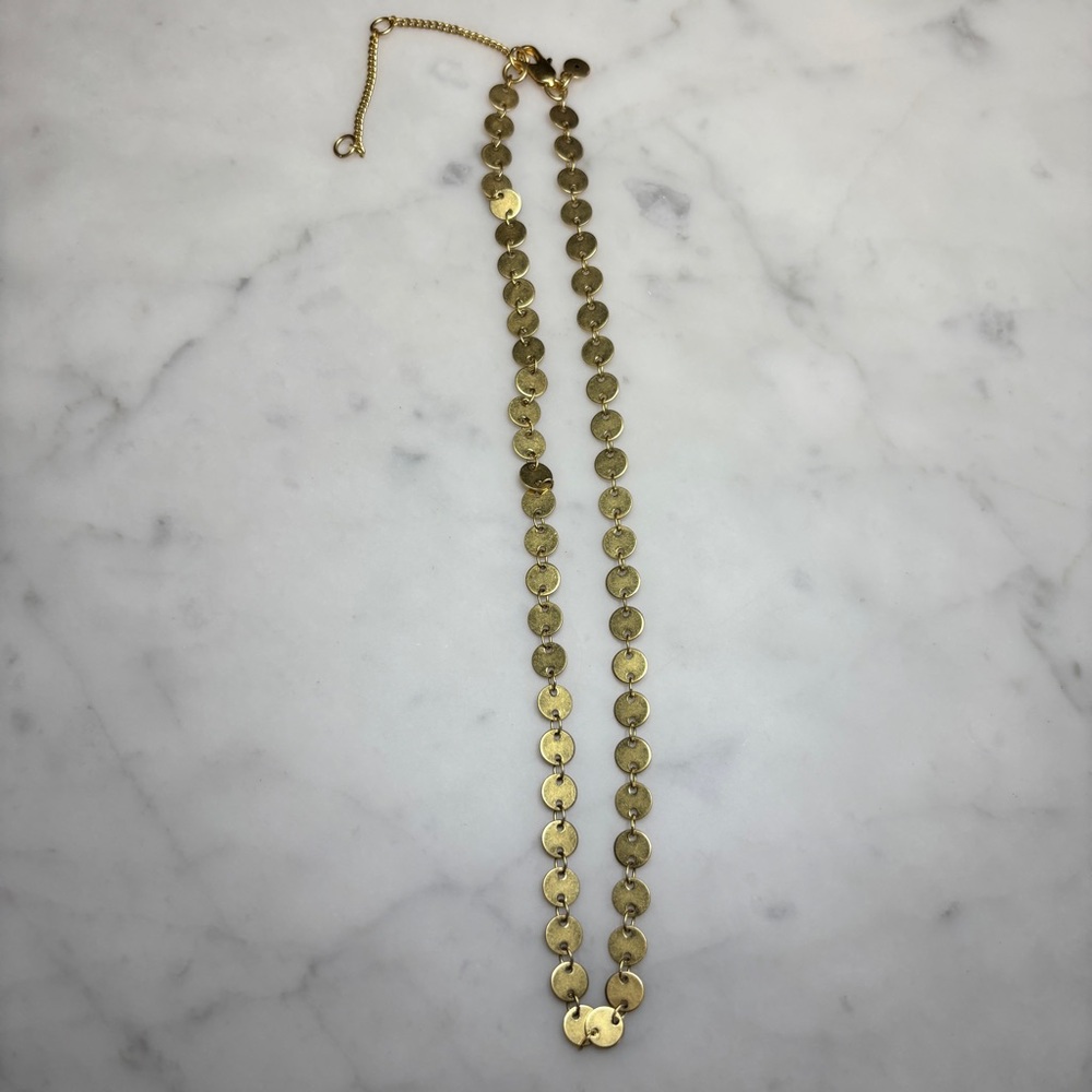 Madewell Gold Disc Necklace